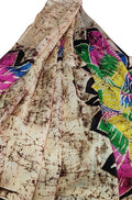 Multicolor Hand Batik Pure Bishnupuri Silk Saree - Luxurion World