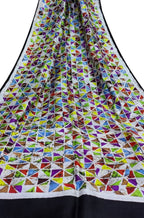Multicolor Hand Batik Silk Saree - Luxurion World