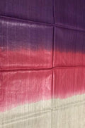 Multicolor Handloom Bhagalpur Eri Ghicha Silk Dupatta - Luxurion World