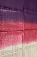 Multicolor Handloom Bhagalpur Eri Ghicha Silk Dupatta - Luxurion World