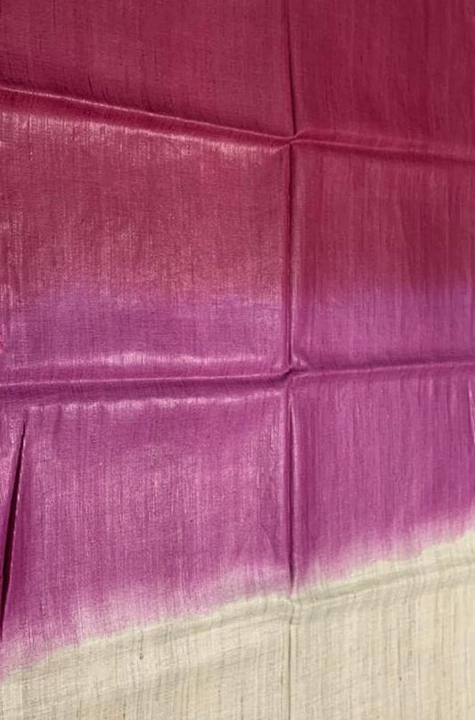 Multicolor Handloom Bhagalpur Eri Ghicha Silk Dupatta - Luxurion World