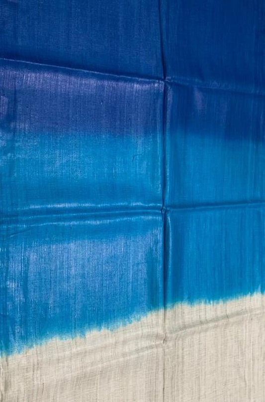 Multicolor Handloom Bhagalpur Eri Ghicha Silk Dupatta - Luxurion World