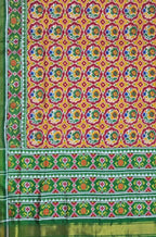 Multicolor Handloom Double Ikat Patola Pure Silk Saree - Luxurion World