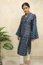 Multicolor Mashru Silk Kurti - Luxurion World