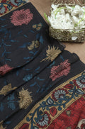 Multicolor Pen Kalamkari Pure Silk Dupatta - Luxurion World