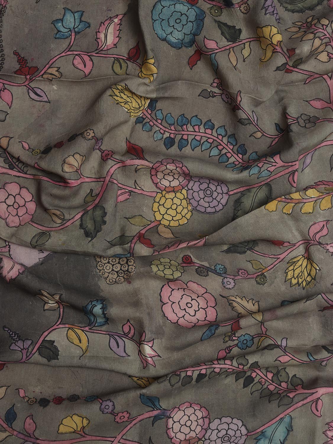 Stylish Multicolor Kalamkari Silk Dupatta for a Chic Look - Luxurion World
