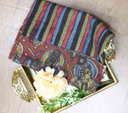 Multicolor Pen Kalamkari Pure Silk Fabric (1 Mtr ) - Luxurion World