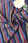 Multicolor Pen Kalamkari Pure Silk Fabric (1 Mtr ) - Luxurion World
