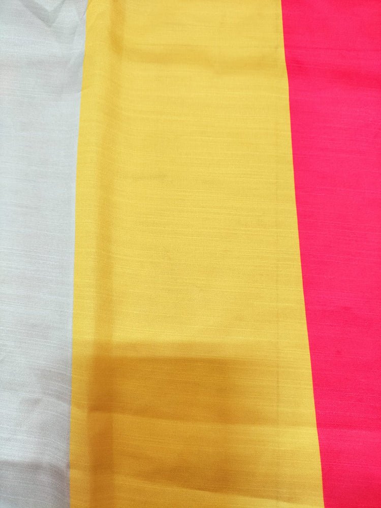 Multicolor Satin Silk Fabric (1 Mtr) - Luxurion World