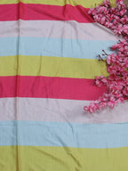 Multicolor Satin Silk Fabric (1 Mtr) - Luxurion World