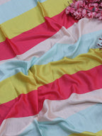Multicolor Satin Silk Fabric (1 Mtr) - Luxurion World