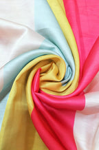 Multicolor Satin Silk Fabric (1 Mtr) - Luxurion World