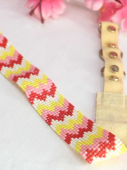 Multicolor Beads Work Belt - Handcrafted Artisan Accessory - Luxurion World