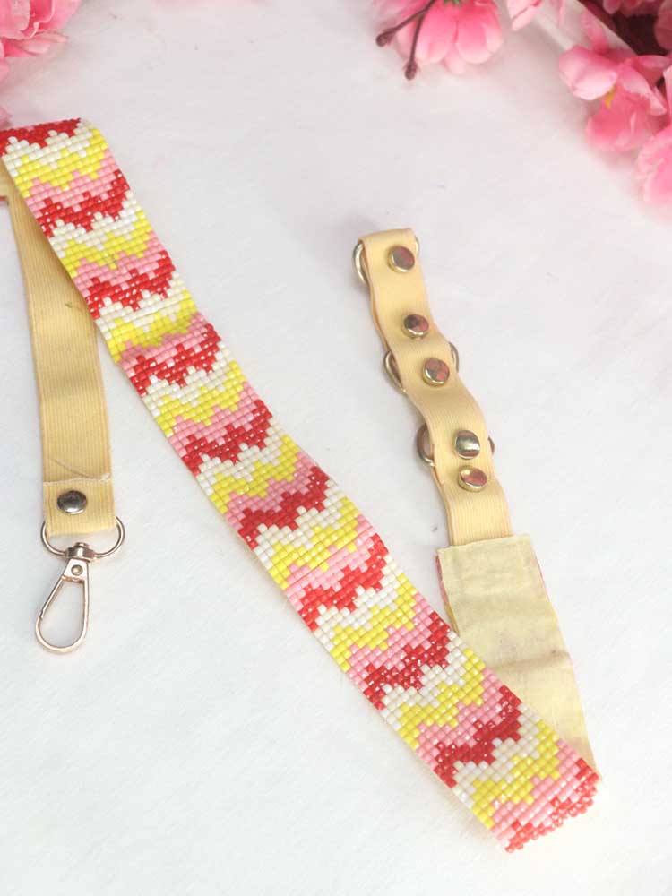 Multicolor Beads Work Belt - Handcrafted Artisan Accessory - Luxurion World