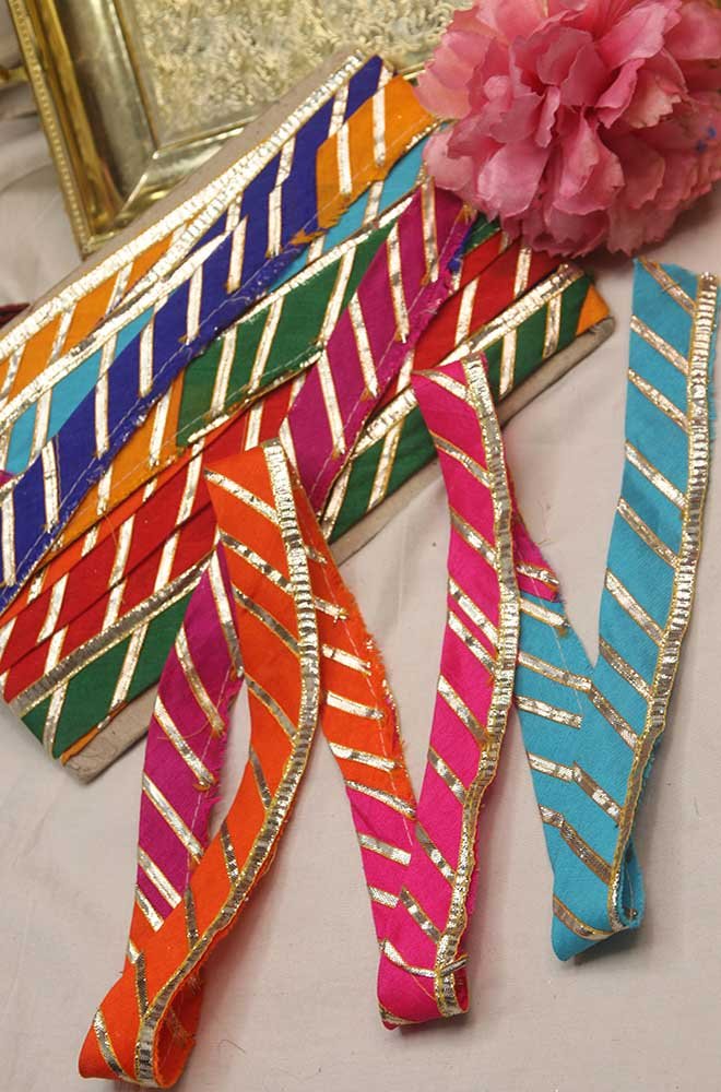 Fancy Laces - Classy Gota Work for Elegant Outfits - Luxurion World