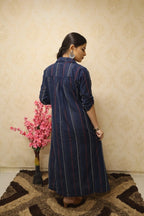 Navy Blue Long Jacket - Luxurion World