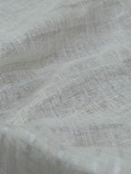 Off White Bhagalpur Linen Stripes Design Blouse Fabric ( 1 Mtr ) - Luxurion World