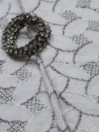 Off White Embroidered Chikankari Cotton Fabric (2.5 Mtr) - Luxurion World