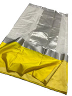 Off White Handloom Chanderi Cotton Silk Saree - Luxurion World