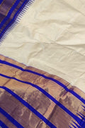 Off White Ilkal Pure Silk Saree - Luxurion World