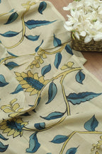 Stunning Off White Kalamkari Pure Silk Dupatta for Elegant Look - Luxurion World