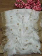 Off White Trendy Net Fabric ( 1 Mtr ) - Luxurion World