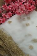 Off White Trendy Net Fabric ( 1 Mtr ) - Luxurion World