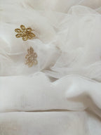 Off White Trendy Net Fabric ( 1 Mtr ) - Luxurion World