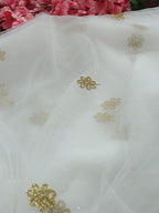Off White Trendy Net Fabric ( 1 Mtr ) - Luxurion World