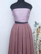 Onion Pink Trendy Georgette Unstitched Lehenga Fabric - Luxurion World