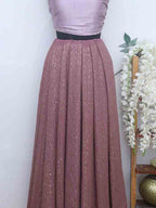 Onion Pink Trendy Georgette Unstitched Lehenga Fabric - Luxurion World