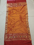 Orange Paithani Brocade Dupatta - Luxurion World