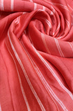 Orange Shibori Cotton Silk Fabric ( 1 Mtr ) - Luxurion World