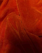 Orange Trendy Velvet Fabric ( 1 Mtr ) - Luxurion World