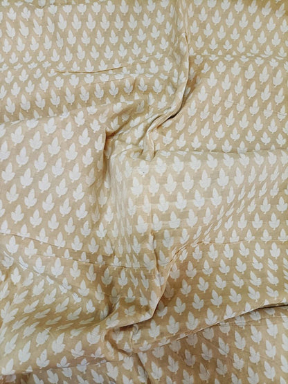 Pastel Banarasi Chanderi Silk Fabric (1 Mtr)
