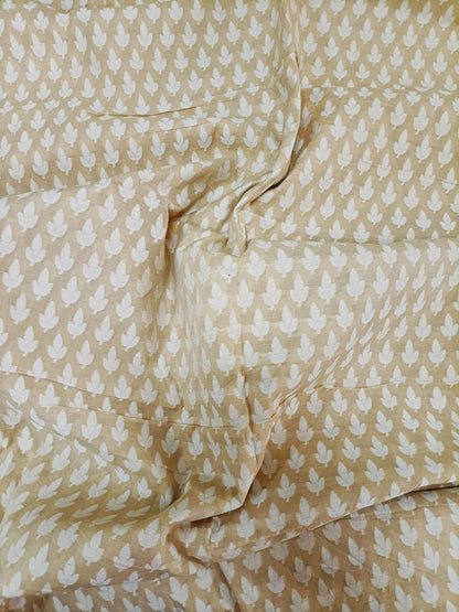 Pastel Banarasi Chanderi Silk Fabric (1 Mtr) - Luxurion World