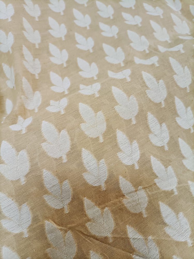Pastel Banarasi Chanderi Silk Fabric (1 Mtr) - Luxurion World