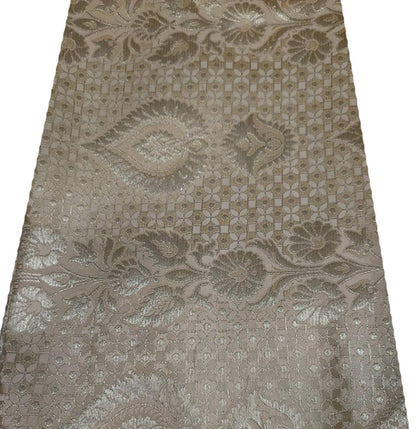 Pastel Banarasi Kimkhwab Silk Meenakari Fabric ( 1 Mtr ) - Luxurion World