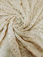 Pastel Banarasi Pure Georgette Fabric (1 Mtr) - Luxurion World