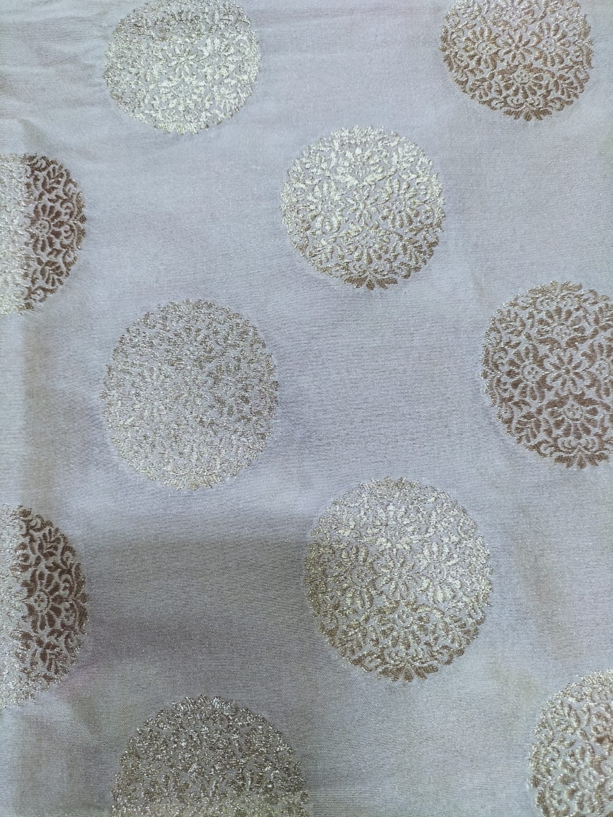 Pastel Banarasi Silk Fabric ( 0.7 Mtr) - Luxurion World