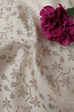 Pastel Banarasi Silk Fabric ( 1 Mtr ) - Luxurion World