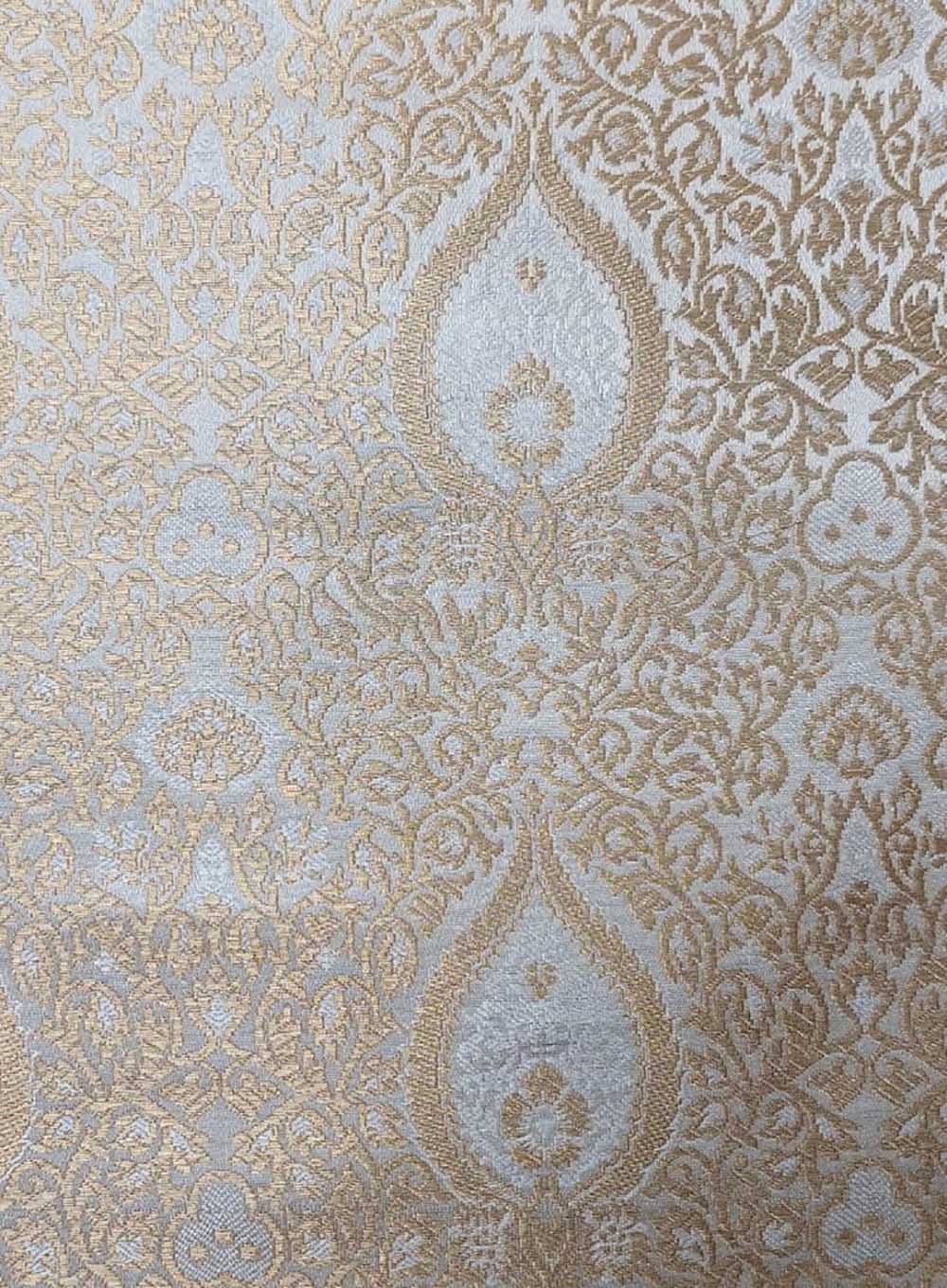 Pastel Banarasi Silk Fabric ( 1 Mtr ) - Luxurion World