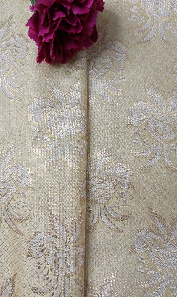 Pastel Banarasi Silk Fabric ( 1 Mtr )