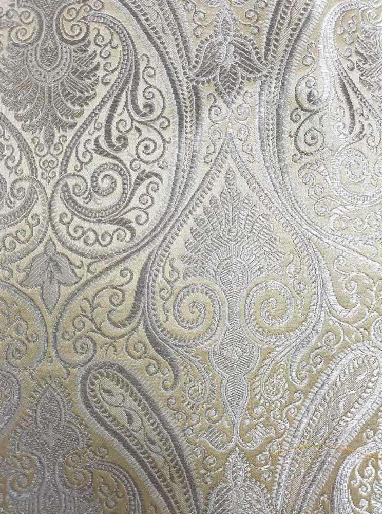 Pastel Banarasi Silk Fabric ( 1 Mtr ) - Luxurion World