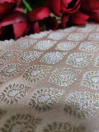 Pastel Banarasi Silk Fabric (  1 Mtr ) - Luxurion World