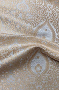 Pastel Banarasi Silk Fabric ( 1 Mtr ) - Luxurion World