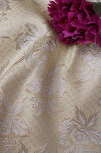 Pastel Banarasi Silk Fabric ( 1 Mtr ) - Luxurion World