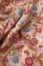 Pastel Block Printed Cotton Fabric ( 1 Mtr ) - Luxurion World