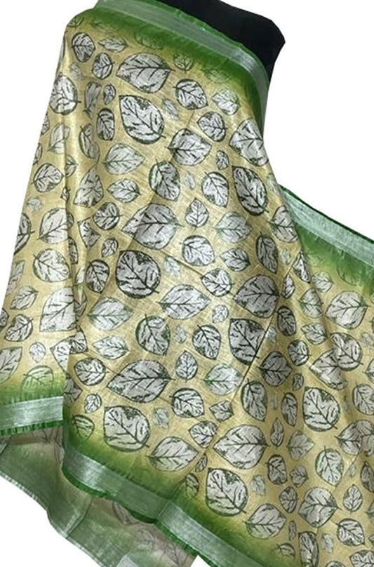 Pastel Digital Printed Linen Floral Design Dupatta - Luxurion World