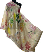 Pastel Digital Printed Linen Floral Design Dupatta - Luxurion World